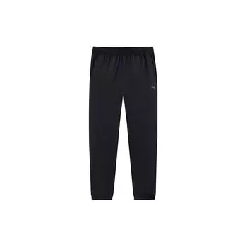 Anta Solid Color Breathable Sweat-Absorbing Sports Long Pants Women bottoms Black 962425503-1 S