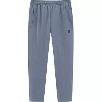 Anta Solid Color Mid-Rise Drawstring Straight-Leg Sports Pants Men pants Gray 952417506-2 XL