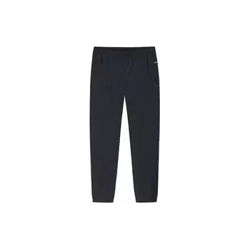 Anta Solid Color Outdoor Straight Leg Elastic Drawstring Cuff Casual Pants Men bottoms Black 152427310-1 2XL