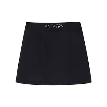 Anta Solid Color Pocket Short Skirt Women skirts Black 162317203-2 M