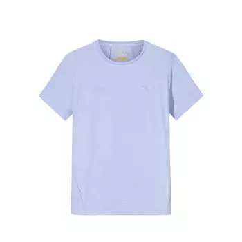 Anta Solid Color Round Neck Versatile Casual Comfortable Short Sleeve T-Shirt Women Tops 162527133-2 S