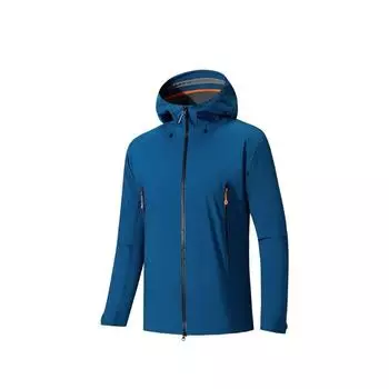 Anta Solid Color Zipper Hooded Casual Versatile Waterproof Jacket Men Jacket 152530635-2 S