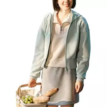 Anta Однотонный, с капюшоном, на молнии, удобный, дышащий, флисовый, короткий кардиган, женская толстовка, цвет морской пены - зеленый 962447705-2 S