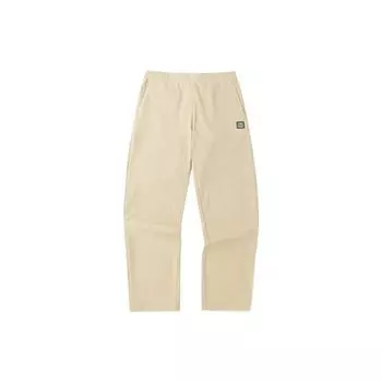 Anta Solid Logo Print Прямые брюки с эластичной резинкой на талии Спортивные брюки Мужские брюки цвета хаки 152230506-1 M