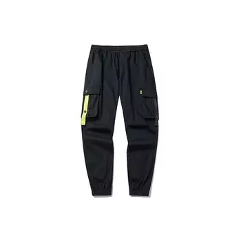 Anta Sovereign Тканые повседневные брюки с несколькими карманами Мужские брюки черные 152218509-3 M