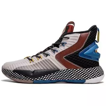 Anta Speed Battle 3 амортизирующие нескользящие износостойкие высокие баскетбольные кроссовки мужские кроссовки белые красные 11941606-8 39