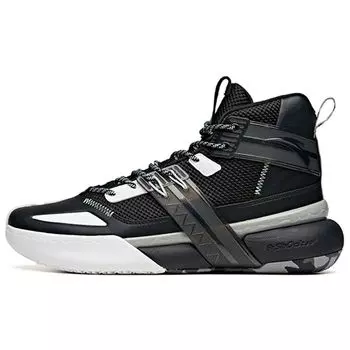 Anta Speed Battle 4 Противоскользящие износостойкие высокие баскетбольные кроссовки женские черные белые 112041605-2 43