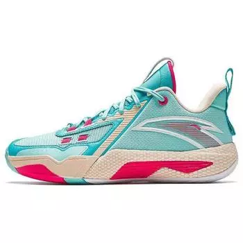 Anta Speed Battle 5 Round Toe удобные баскетбольные кроссовки среднего размера мужские кроссовки синие 112341113-5 44.5