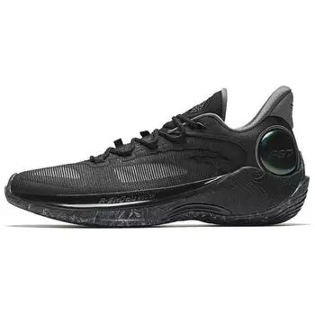 Anta Speed Battle 6 Comfortable Versatile Non-Slip Wear-Resistant Mid-Top Basketball Shoes Men sneaker Black 112511601-1 44.5