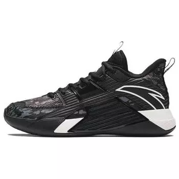 Anta Speedy 3 удобные универсальные прочные баскетбольные кроссовки среднего размера мужские кроссовки черные серые 112341604-6 44.5