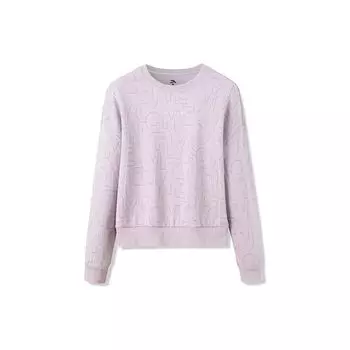 Anta Спортивная толстовка с круглым вырезом и логотипом Training Series, женская толстовка жемчужно-фиолетового цвета 162317719-1 XL