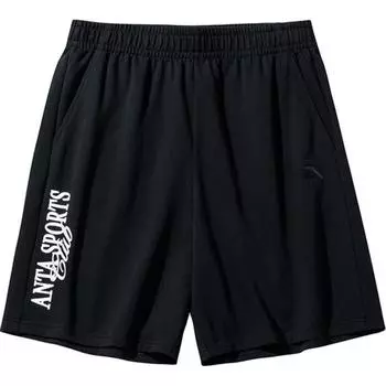 Anta Спортивные беговые дышащие универсальные удобные пятиточечные повседневные шорты женские шорты черные 162438307-1 M