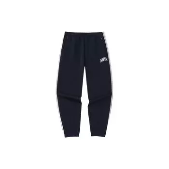 Anta Спортивные брюки Lifestyle Series Letter Striped с манжетами, трикотажные, мужские, базовые, черные 152338303-2 M