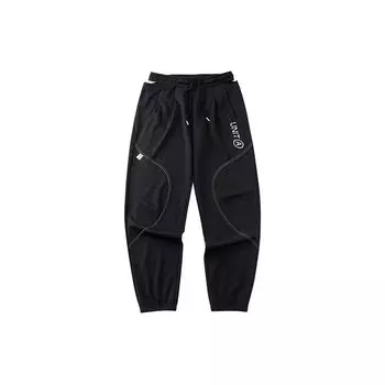 Anta Спортивные брюки с буквенным узором женские, черные 162227346-2 S