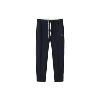 Anta Спортивные брюки Training Series с однотонным логотипом, прямыми штанинами и манжетами, женские брюки травяного-зеленого цвета 162327334-1 XXL