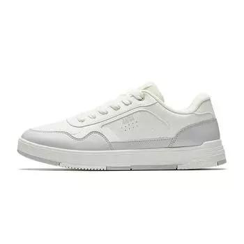 Anta Sports Casual Non-Slip Wear-Resistant Lightweight Low-Top Skate Shoes Men Sneakers White Gray 912518008-4 39