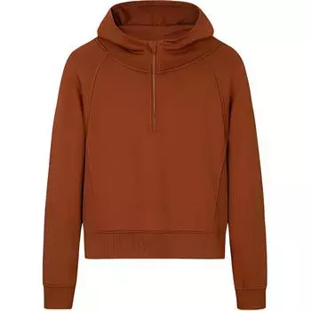 Anta Sports Casual Solid Color Simple Hooded Knit Sweater Women tops Sugar-Coffee 162517721S-2 XL