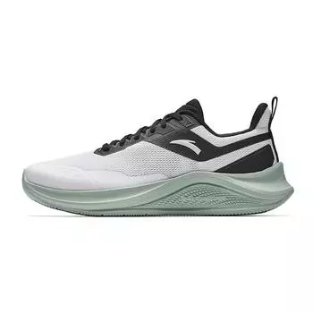 Anta Sports Comfortable Shock Absorbing Durable Low Top Casual Running Shoes Men sneaker Pure-White Basic-Black 912535513-1 41