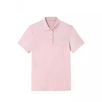 Anta Sports Lifestyle Series Comprehensive Training Series Solid Color Comfortable Breathable Versatile Short Sleeve Polo Shirt Women tops 962527123-3 XS