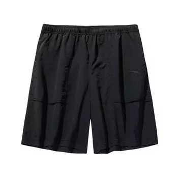 Anta Sports Lifestyle Series Solid Color Mid Waist Loose Breathable Versatile Loose Cargo Shorts Men shorts 952528503-2 S