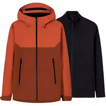 Anta Sporty Casual Simple Color Block Hooded Fleece Waterproof Windproof Breathable Warm Jacket Men Jacket 152510607-1 L
