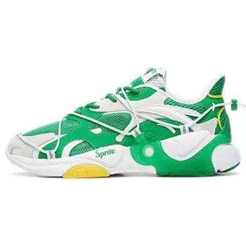 Anta Sprite X Split Leather Амортизирующие Нескользящие Износостойкие Низкие Спортивные Повседневные Туфли Мужские Кроссовки Белые Зеленые 912028850-8 42.5