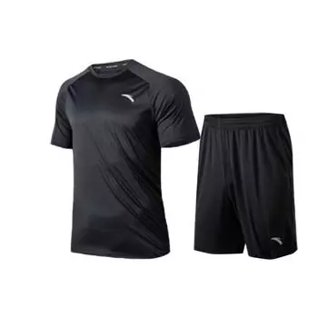 Anta SS22 дышащие шорты для бега и тренировок, быстросохнущие, повседневный спортивный комплект, мужские шорты, черный цвет 952222201-4 L