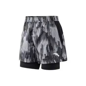 Anta SS22 Ice Silk Running Training 2-в-1 повседневные шорты Мужские шорты черные 152235510-2 M