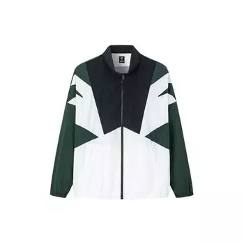Anta SS22 Тканая куртка на молнии с длинными рукавами и цветными блоками Верхняя одежда унисекс Зеленый 152238601-2 XXL