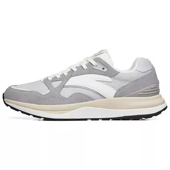 Anta Star 202 TD Retro Casual Shock Absorbing Non-Slip Wear-Resistant Breathable Low-Top Running Shoes Men sneaker Gray 112235550A-2 45