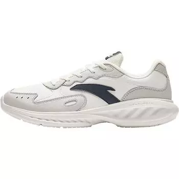 Anta Star Cloud Comfortable Casual Sports Fabric Wear-Resistant Breathable Low-Top Running Shoes Men sneaker White Gray 912445571-8 41