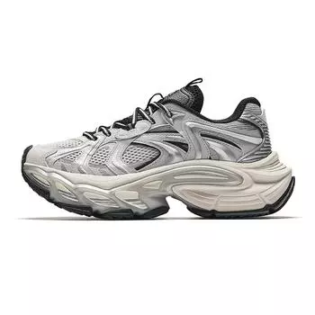 Anta Star Moon 3 Ретро Модные Увеличивающие Рост Износостойкие Нескользящие Низкие Кроссовки Папа Мужские кроссовки Серебристые 912518891-2 42