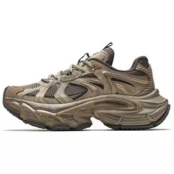 Anta Star Moon 3 Retro Trendy Height Increasing Wear Resistant Non Slip Low Top Dad Shoes Men sneaker Brown 912518891-3 42.5