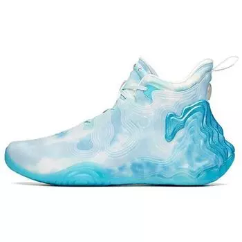 Anta Star Series Glacier Удобные амортизирующие нескользящие износостойкие дышащие высокие баскетбольные кроссовки мужские кроссовки Синие белые 112041818A-20 42.5
