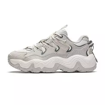 Anta Starburst Retro Fashion Slip Non-Slip Durable Low Top Casual Shoes Men sneakers Gray White 912448802-2 39