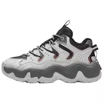 Anta Starry Comfort Plush Versatile Shock Absorbing Non-Slip Low-Top Casual Shoes Women sneaker Gray Black 922448902-2 37.5