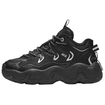 Anta Starry Fashion Casual Shoes With Plush Shock Absorption And Slip Resistance Women Sneakers Black 922448902-4 39