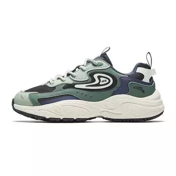 Anta Starry Retro Casual Non-Slip Wear-Resistant Low-Top Dad Shoes Men sneaker Green Black 912348836-6 39