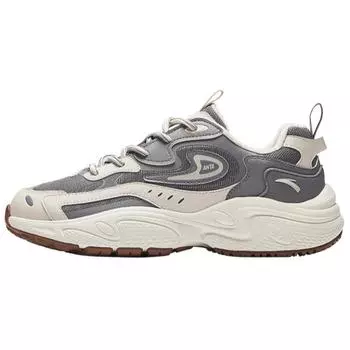 Anta Starry Sky Fleece Trendy Retro Casual Versatile Non-Slip Wear-Resistant Low-Top Dad Shoes Men sneaker Gray 912348836-8 39