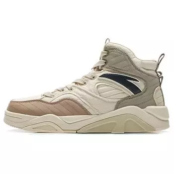 Anta Стиль жизни серии модные универсальные высокие кроссовки для скейтбординга мужские кроссовки белые желтые 112248088-3 40