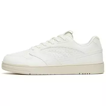 Anta Street Fun GZ Lifestyle Series Non-Slip Wear-Resistant Low-Top Skate Shoes Women sneaker Ivory-White 922318016-7 36.5