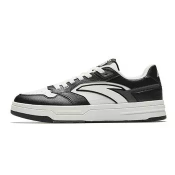Anta Street Fun LT 3 Simple Versatile Non-Slip Wear-Resistant Low-Top Skate Shoes Men Sneakers White Black 112538051-6 40