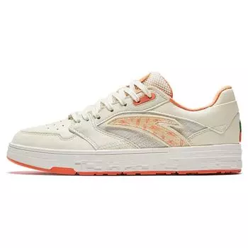 Anta Street Play Carrot Non-Slip Shock Absorbing Low-Top Sneakers Women sneakers White Orange 122338053-3 36