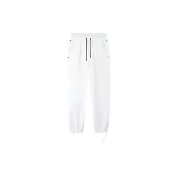 Anta Свободные трикотажные спортивные брюки Nine-Point женские, белые 162137743R-1 XS