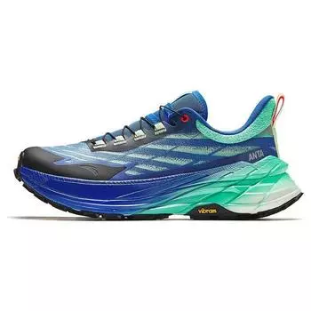 Anta Taihang Sports Удобные амортизирующие износостойкие низкие кроссовки для бега для мужчин, черные, зеленые, 112345588-5 40