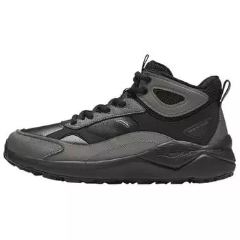 Anta Tazhou Trendy Versatile Fleece Balance Warm High-Top Casual Shoes Men Sneakers Black Gray 912448910-2 44