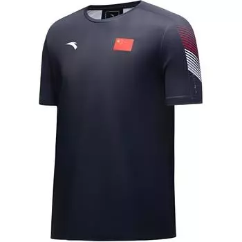 Anta Team Uniform Series Sports Casual Simple Round Neck Pullover Short Sleeve T-Shirt Unisex Tops 452330101-3 XL