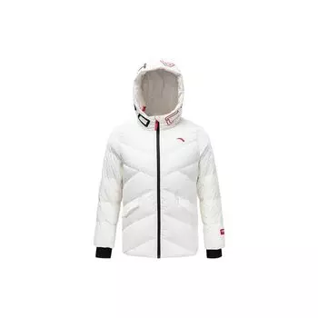 Anta Теплая женская куртка-пуховик с капюшоном и логотипом Comprehensive Training Series, многоцветная 162247910-4 M