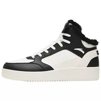 Anta Теплые прочные легкие высокие кроссовки для скейтбординга с флисовой подкладкой, мужские кроссовки черного и белого цвета 912248913-2 39