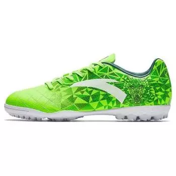 Anta TF Artificial Grass Non-Slip Durable Football Shoes Men Football Shoes Green White 912332201-1 40